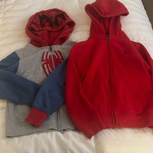 Bundle , Hanna Anderson and Polo Ralph Lauren jackets size 5Y